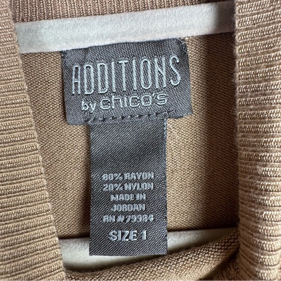 Additions by Chicos Sleeveless Tan Top Size 1 - Picture 5 of 5